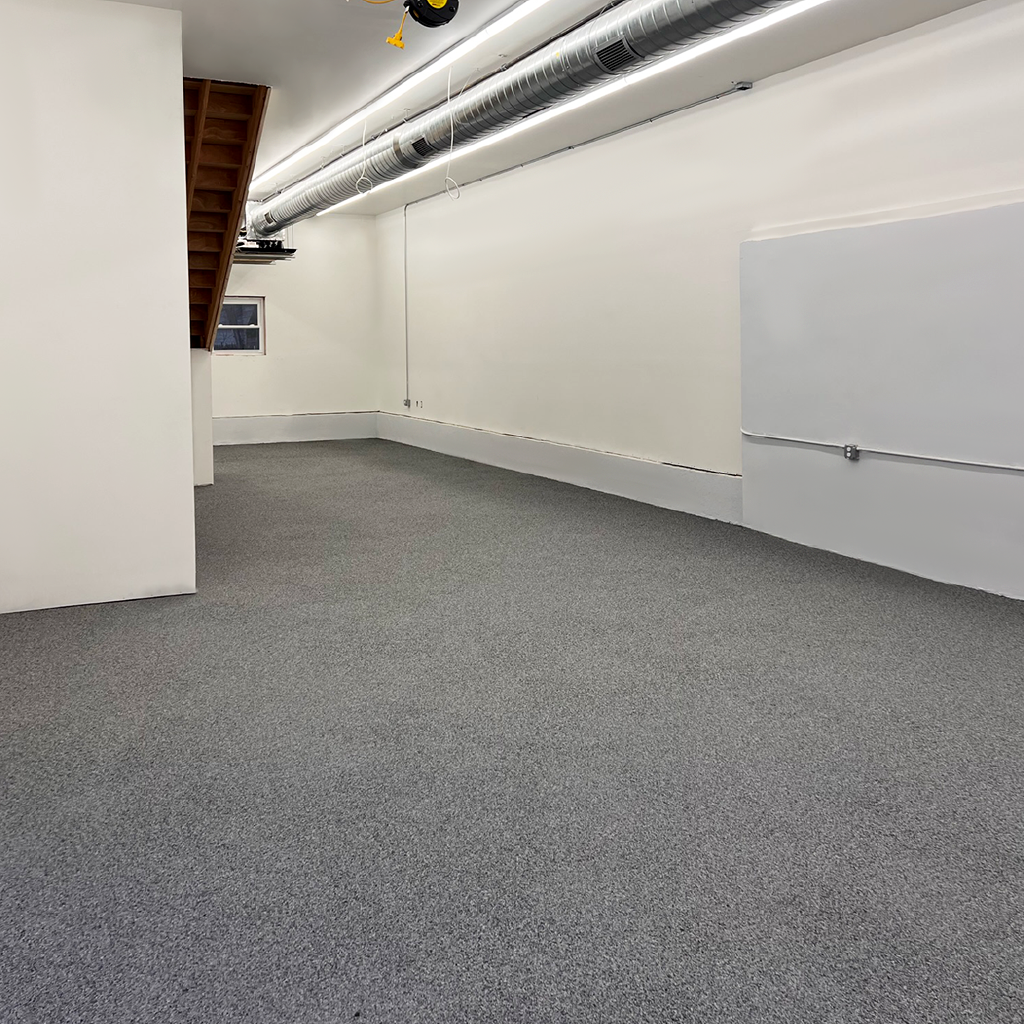 Epoxy flooring in a modern basement in New Jersey